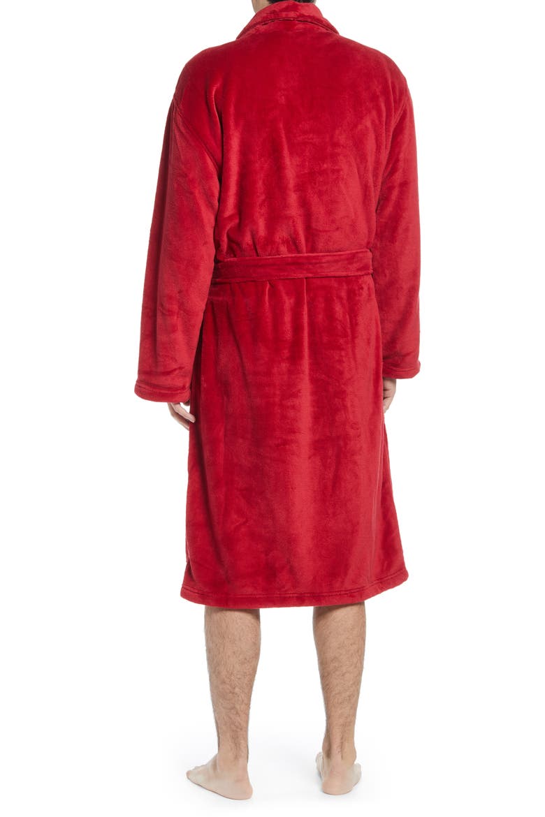 Microfiber Robe, Alternate, color, EATON RED