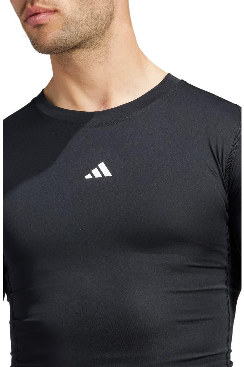 Techfit AEROREADY Long Sleeve Training T-Shirt, Alternate, color, BLACK