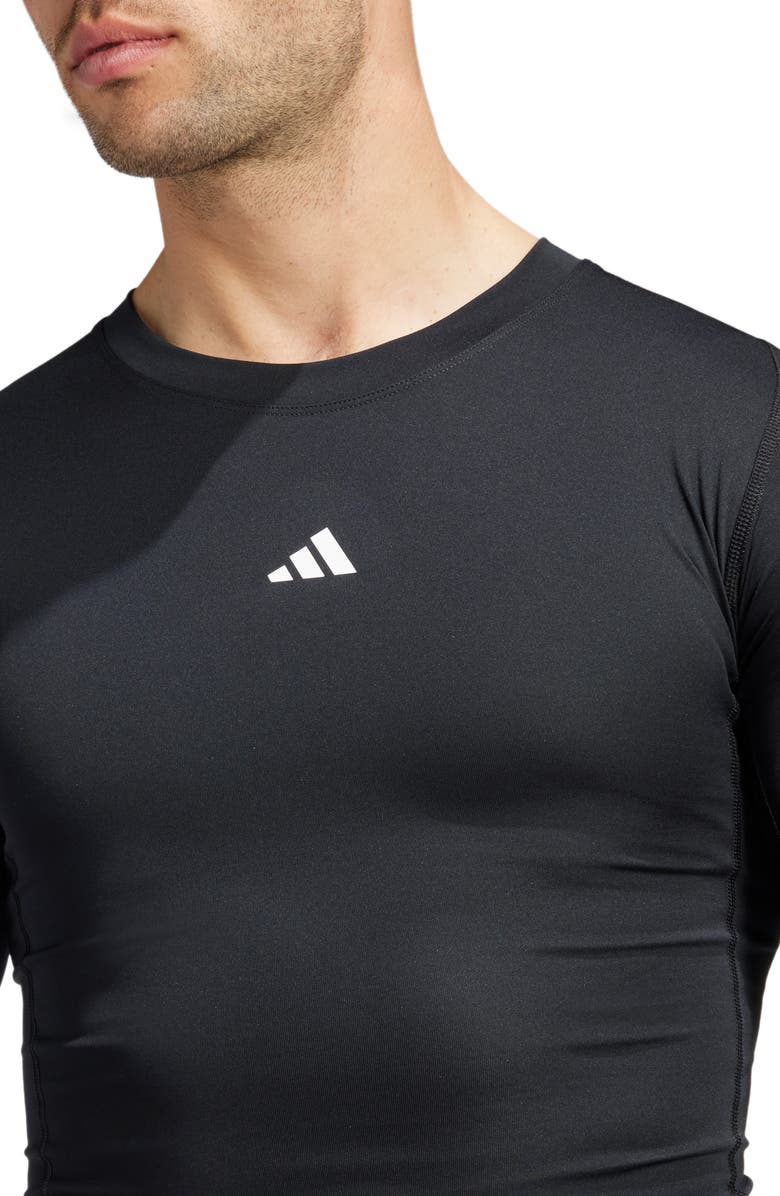 adidas Techfit AEROREADY Long Sleeve Training T-Shirt, Alternate, color, Black