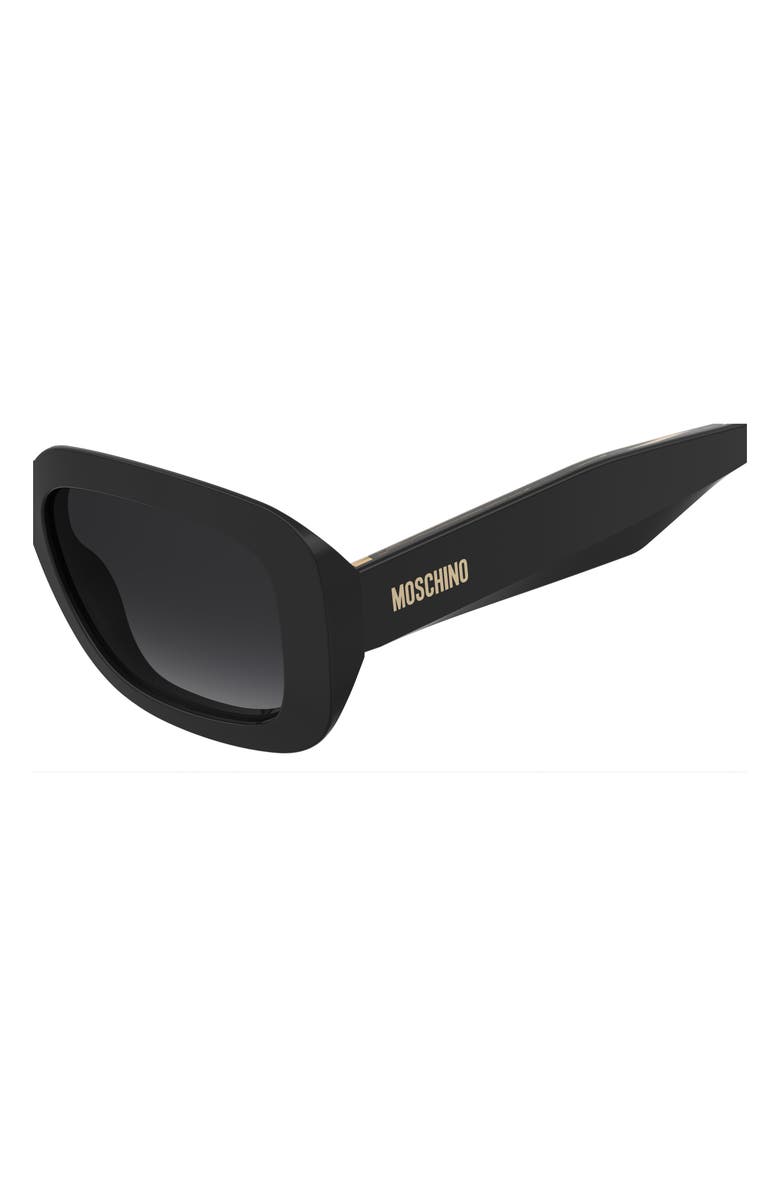 Moschino 54mm Gradient Rectangular Sunglasses, Alternate, color,