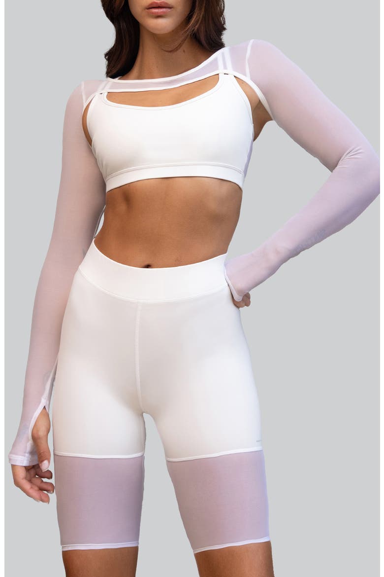 Sheer Shrug, Main, color, WHITE