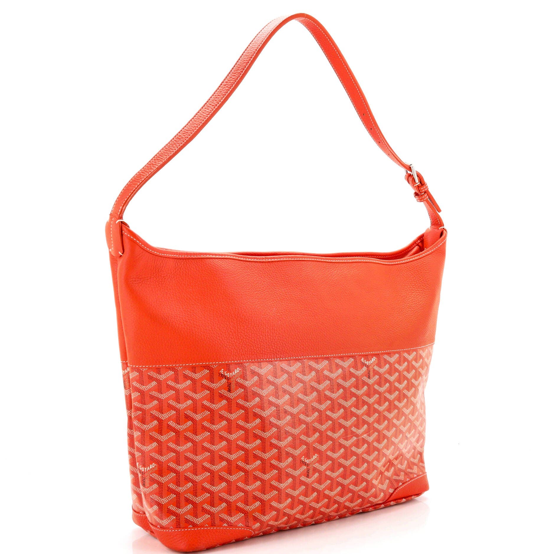 Pre-Owned Goyard Grenadine Hobo Coated Canvas with Leather, Alternate, color, 