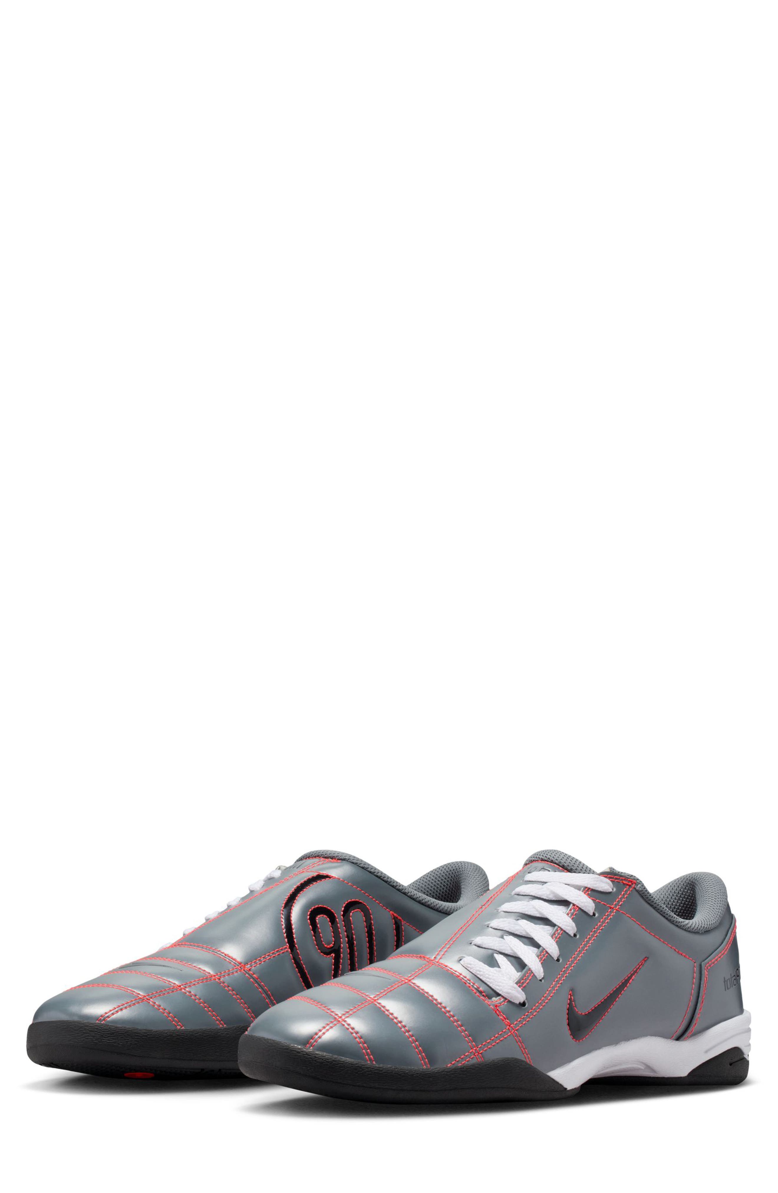 Nike Total 90 Soccer Sneaker, Main, color, Smoke Grey/ Black/ Crimson