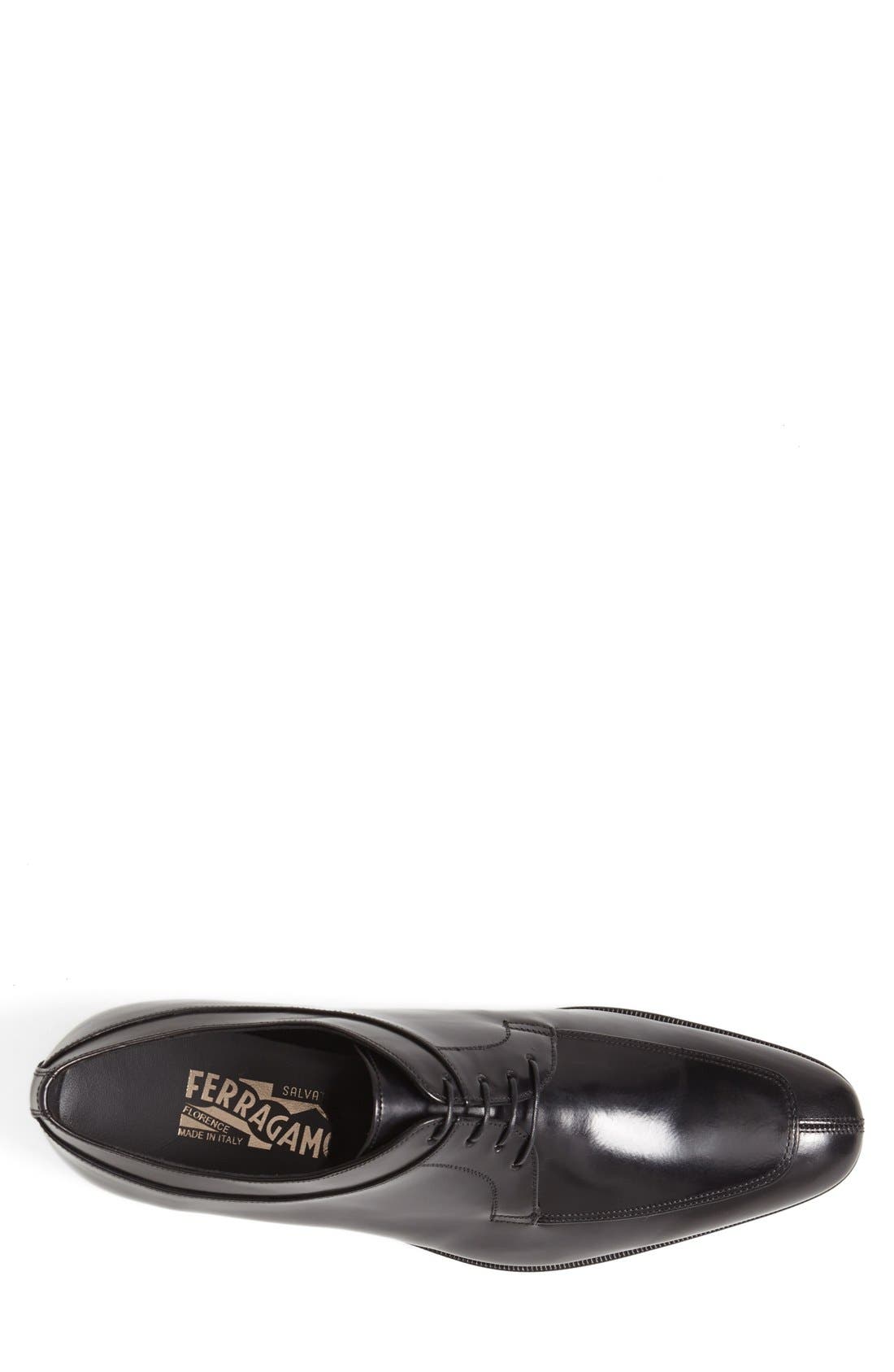 Salvatore Ferragamo 'Lanier' Oxford, Alternate, color, BLACK CALF