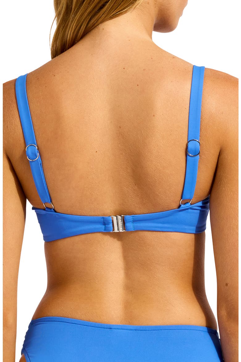 Ruched Underwire Bikini Top, Alternate, color, SAPPHIRE