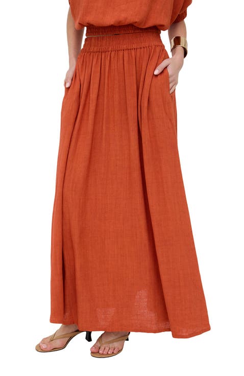 Sesame Elasticated Waist Maxi Skirt