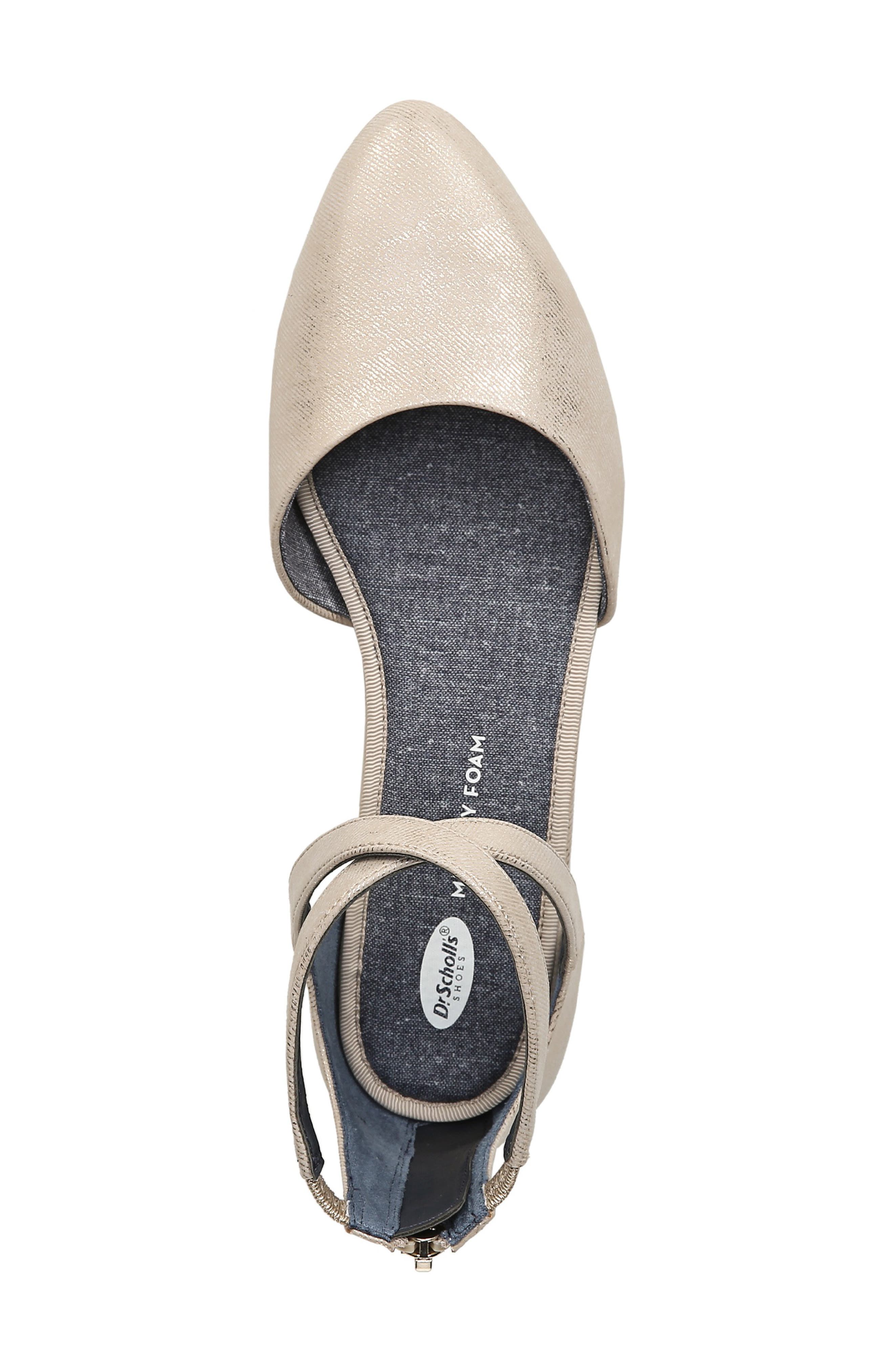 Adjustify Flat, Alternate, color, BEIGE FAUX LEATHER