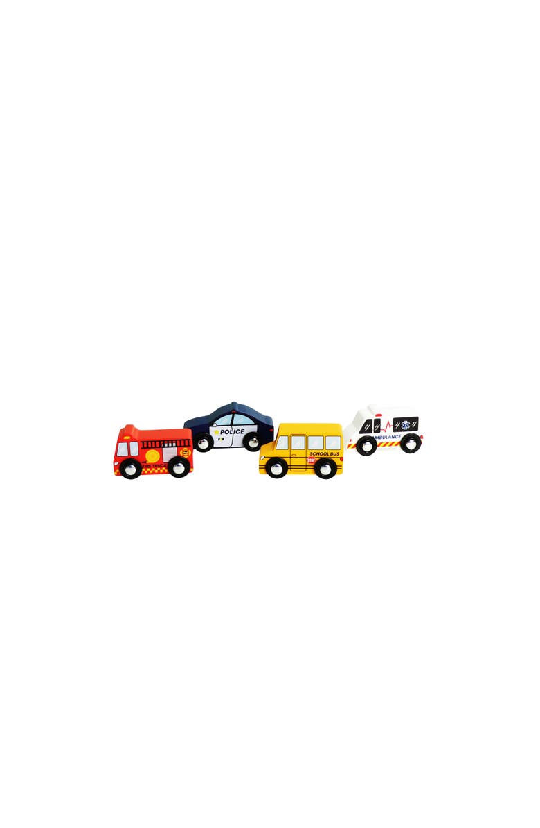 Leo & Friends Wooden Emergency Vehicles - Development Learning Toys, Alternate, color, 