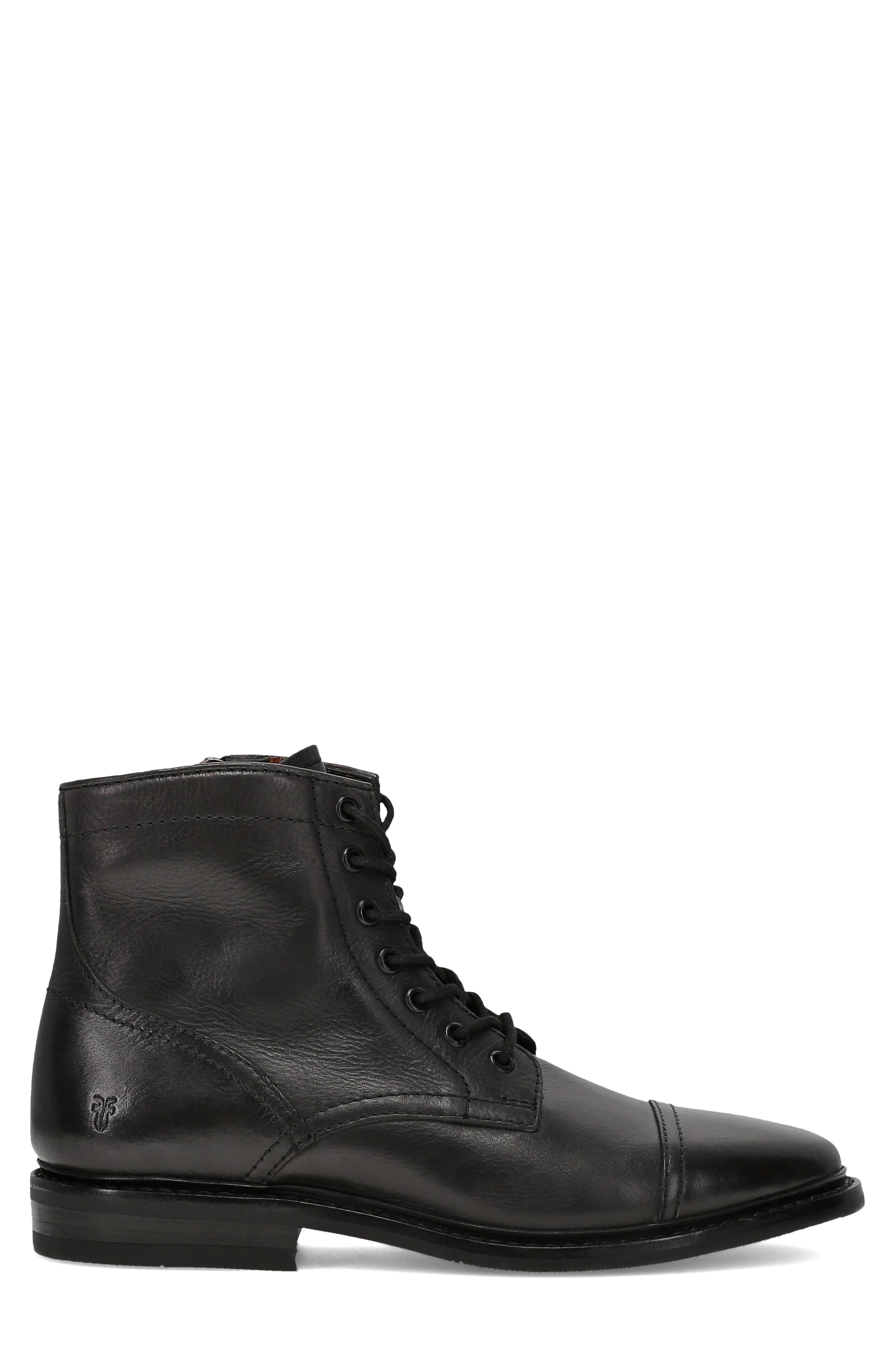 Frye Paul Lace-Up Boot, Alternate, color, Black