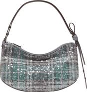 Kate Spade New York Loop Sequin Plaid Boucle Shoulder Bag