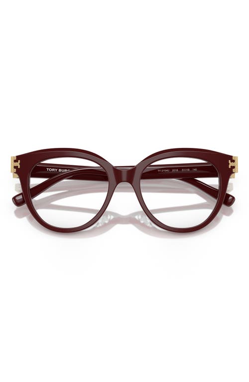 Tory Burch 51mm Phantos Optical Glasses In Red