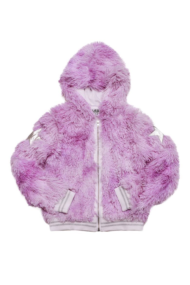 Kids' Shag Jacket, Main, color, PURPLE
