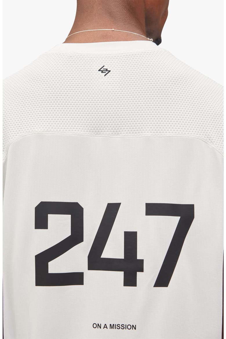 247 Numbers Performance T-Shirt, Alternate, color, FLAT WHITE