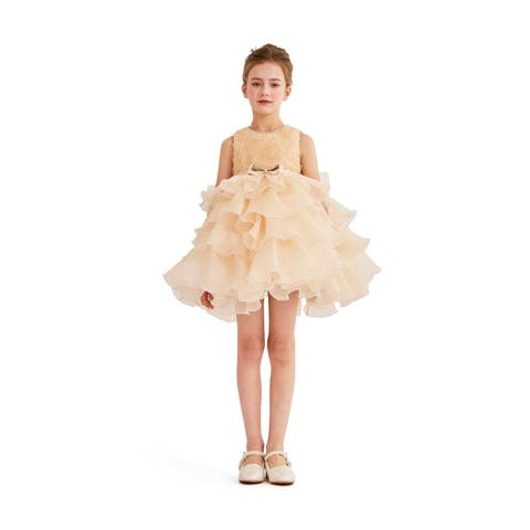 Floral Ruffle Occasion Dress