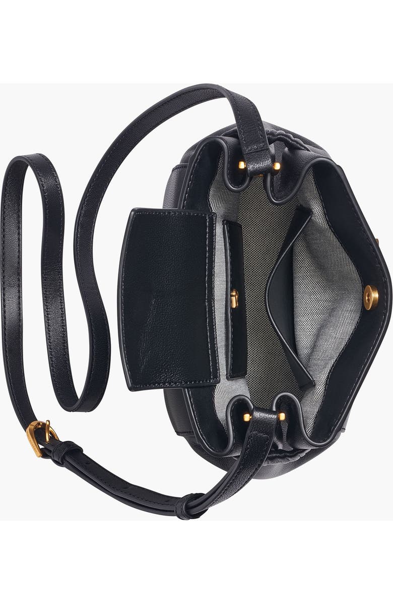Donna Karan New York Gingham Crossbody, Alternate, color, Blk/Gold