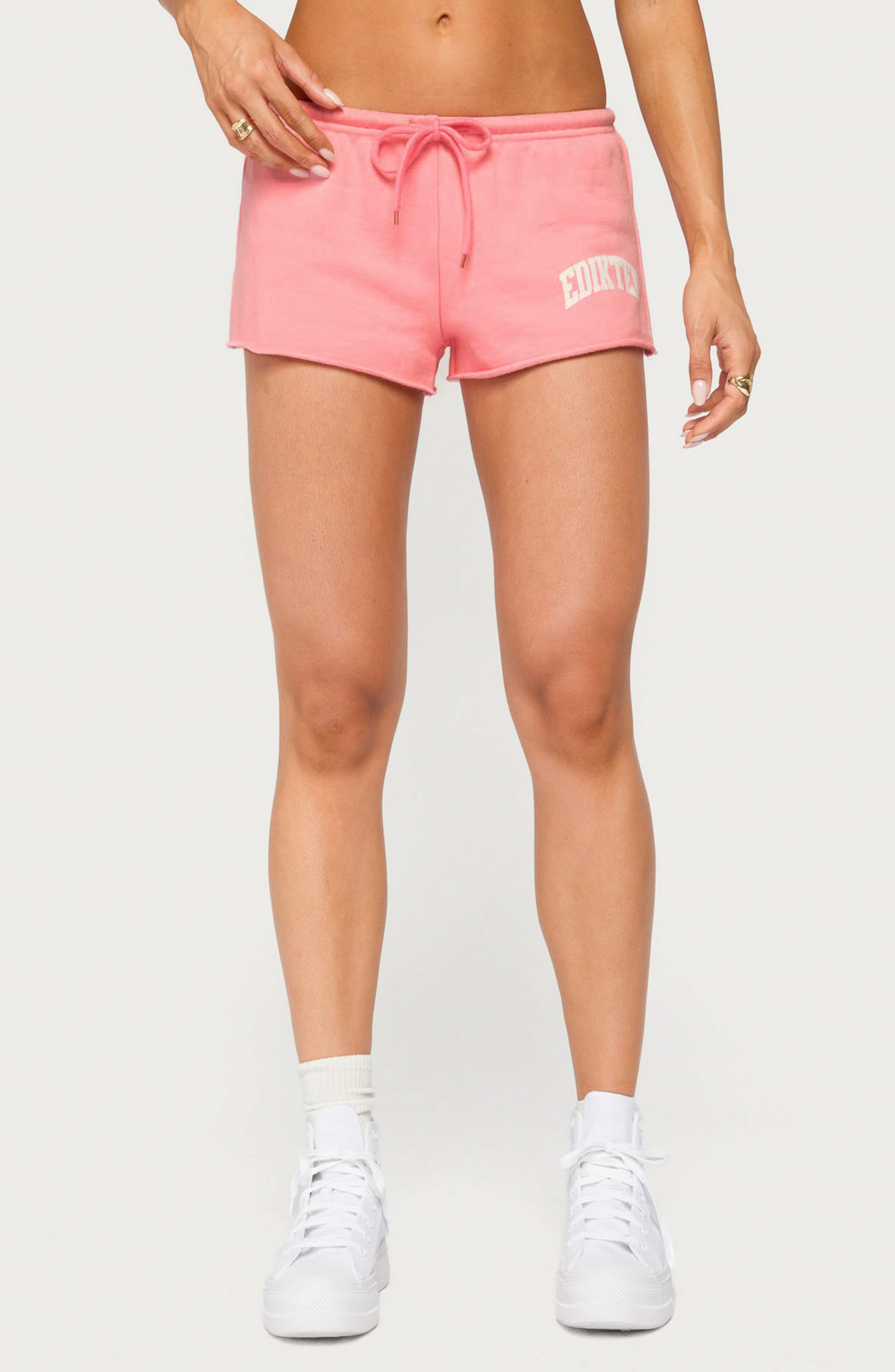 EDIKTED Babe Tie Waist Micro Shorts (Women) | Nordstrom