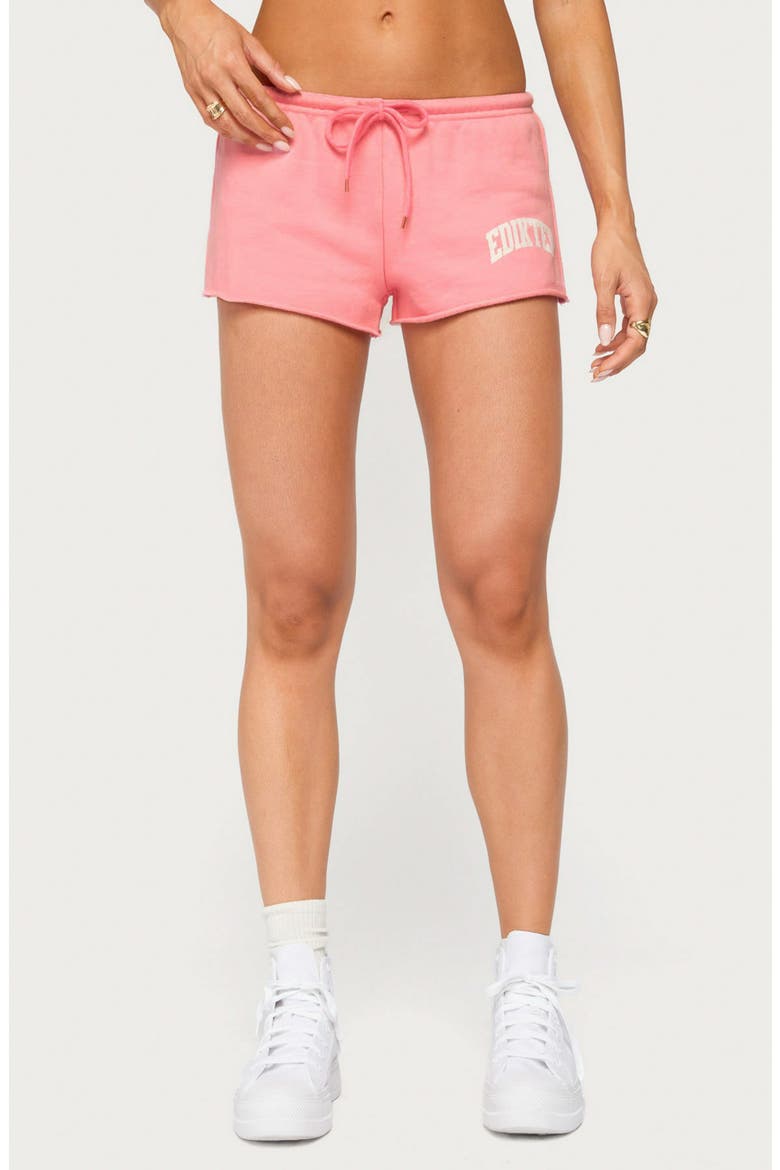Babe Tie Waist Micro Shorts, Main, color, PINK