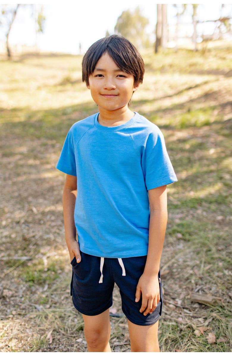 Jackalo Kids Ollie Organic Cotton Loopknit Shorts, Alternate, color, 
