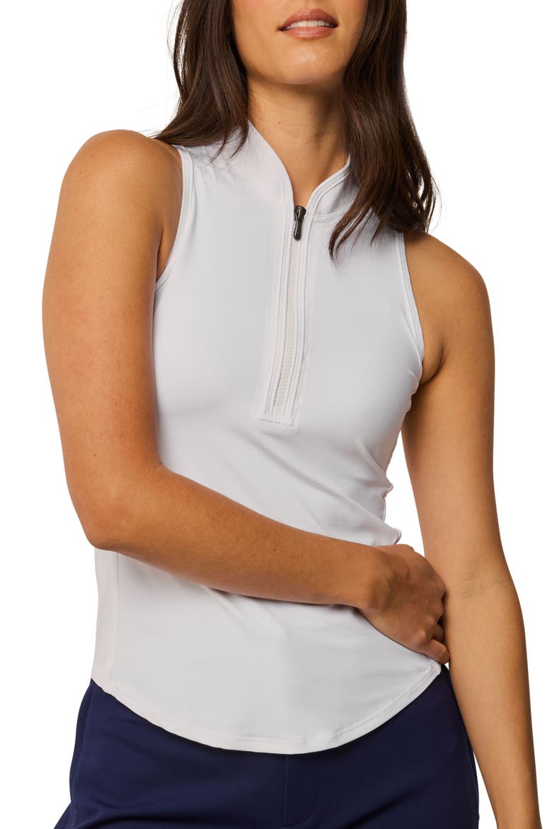 Vesta Sleeveless Mock Neck Top, Main, color, ARCTIC