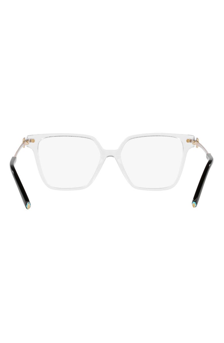 Tiffany & Co. 54mm Square Optical Glasses, Alternate, color, Crystal