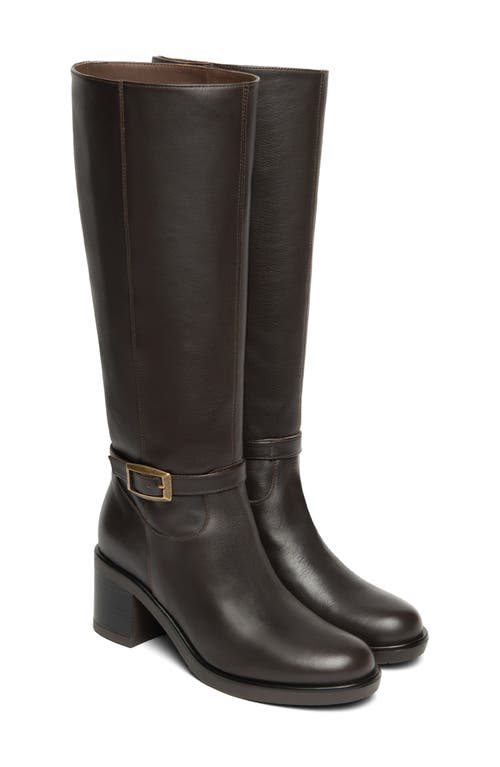 Nerogiardini Tall Buckle Boot In Burgundy