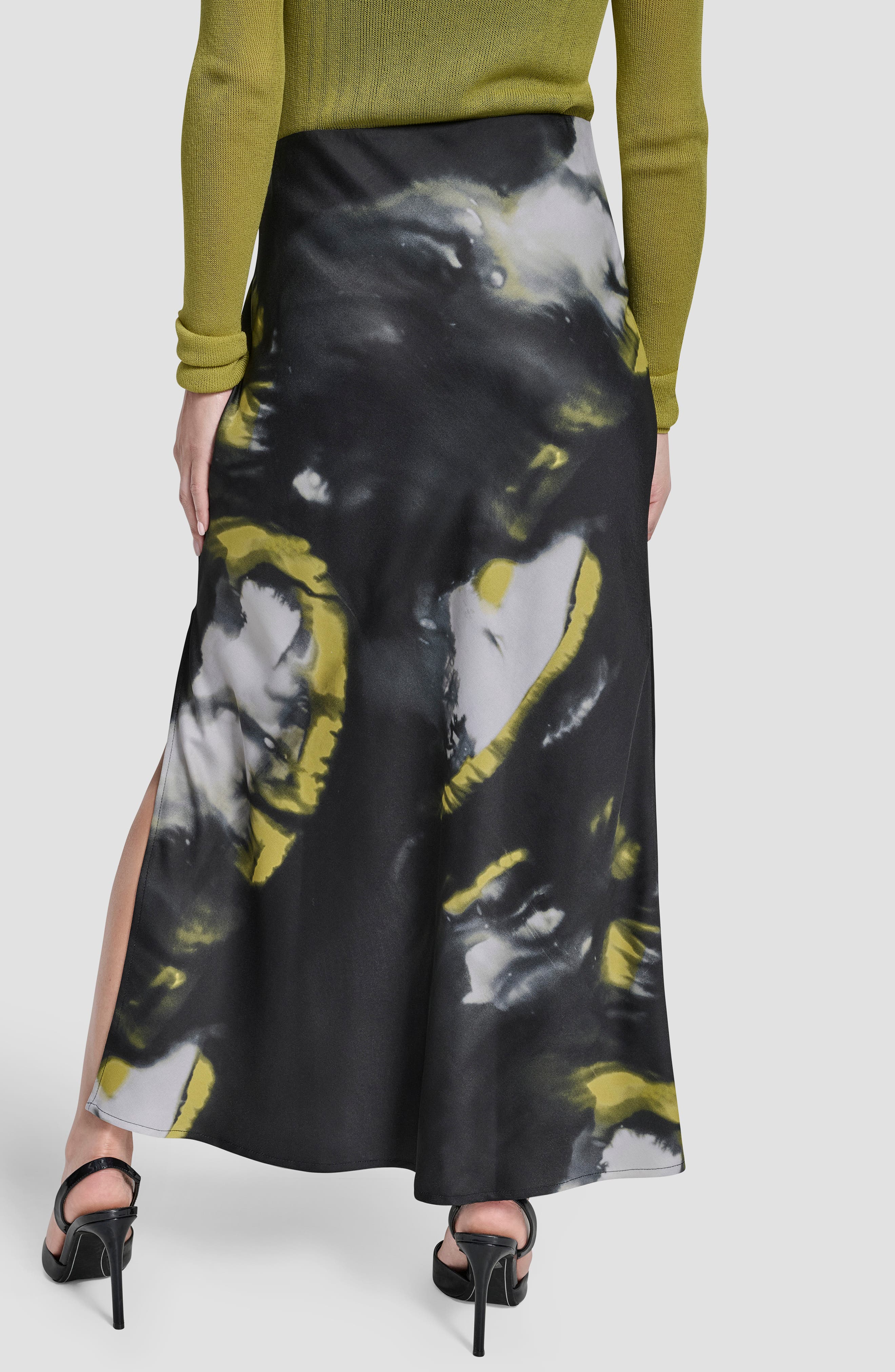 Printed Bias Cut Maxi Skirt - image 2