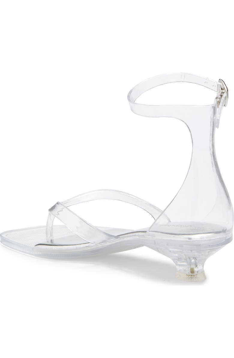 Jeffrey Campbell Gummy Ankle Strap Sandal, Alternate, color, Clear
