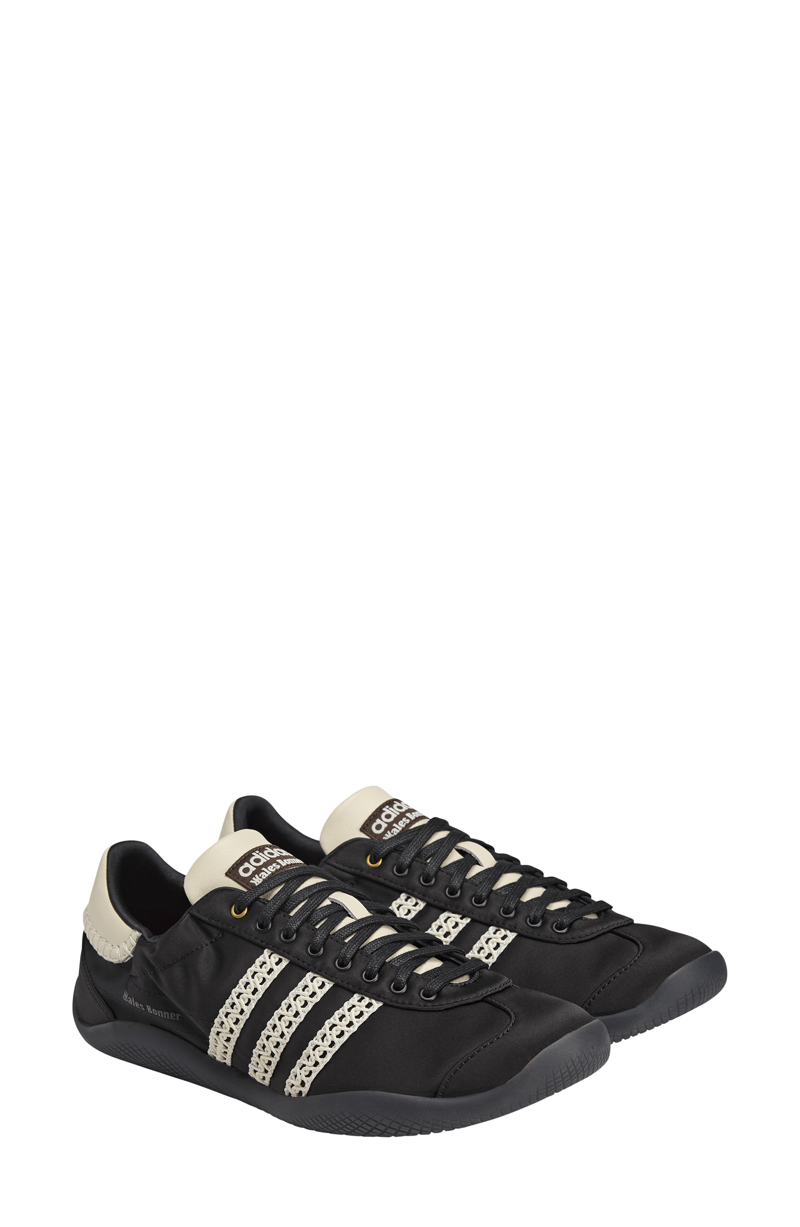 adidas x Wales Bonner Gender Inclusive Karintha Lo Sneaker, Main, color, Black/ Brown/ Cream White