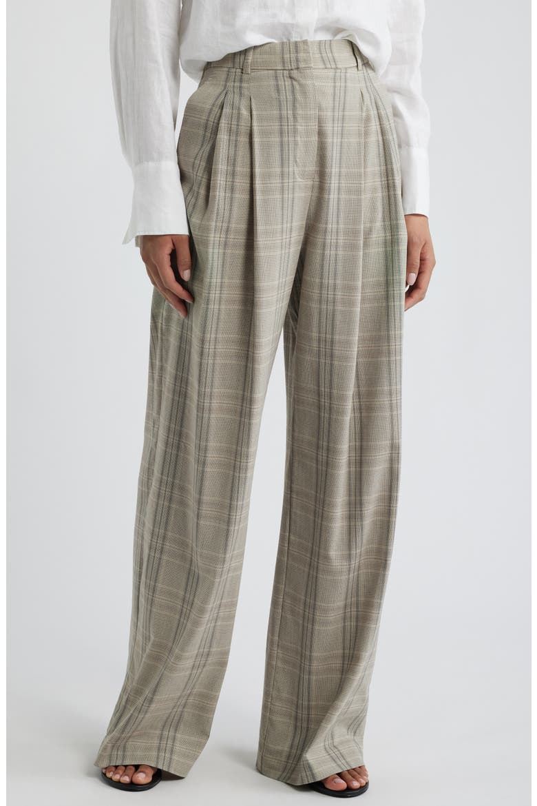 Pantalon Martin High Waist Wide Leg Pants, Main, color, LIGHT/ PASTEL GREY