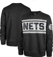'47 Men's '47 Heather Black Brooklyn Nets Tribeca Emerson Pullover Sweatshirt