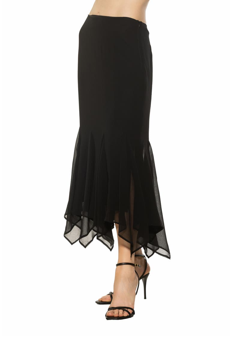 Connor Midi Skirt, Alternate, color, BLACK
