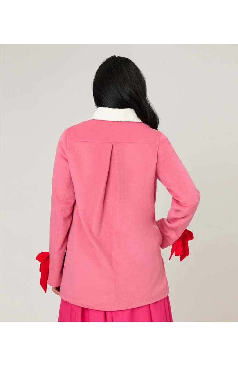 Unique Vintage Bow Topper Coat, Alternate, color, Pink W/Bows