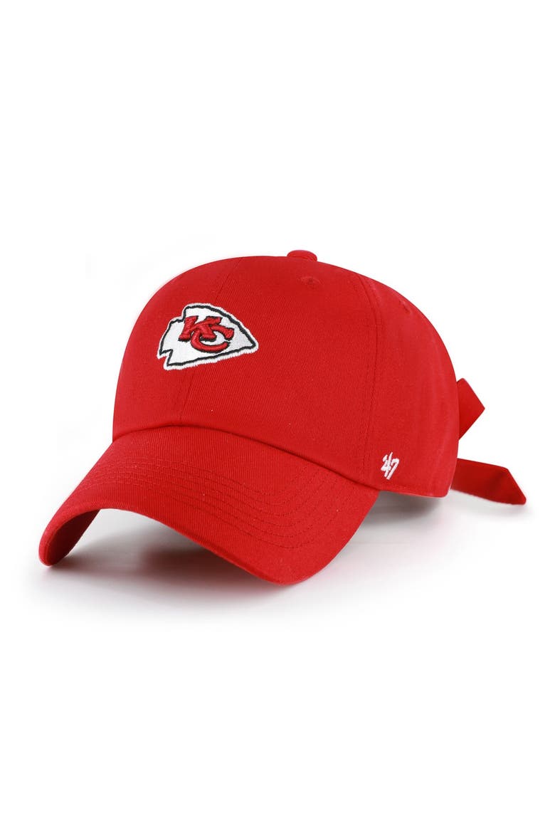 Women's '47 Red Kansas City Chiefs  Bow Back Clean Up Adjustable Hat, Main, color, Red