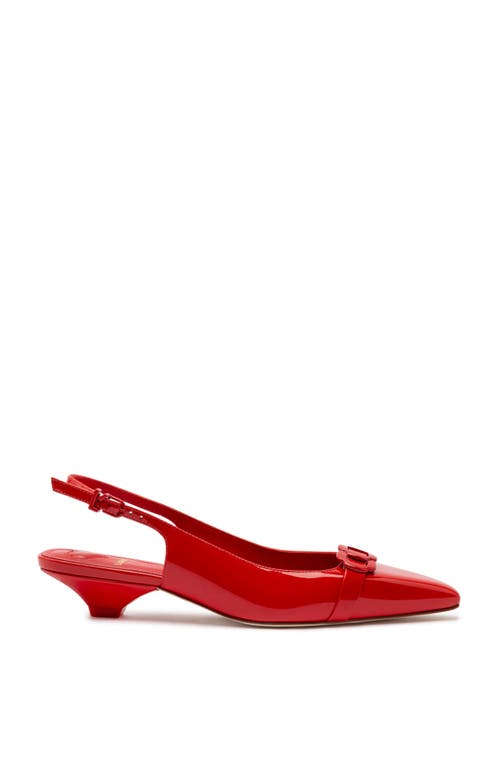 Larroude Larroudé Franca Pump In Scarlet