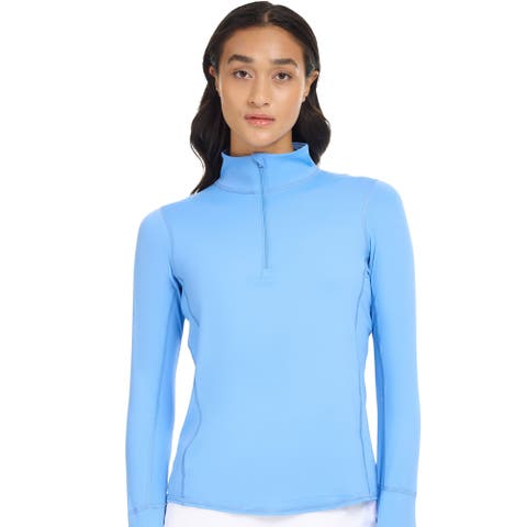 Women's Mock Zip Top Relaxed