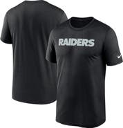Nike Men's Nike Black Las Vegas Raiders Primetime Legend Wordmark Performance T-Shirt