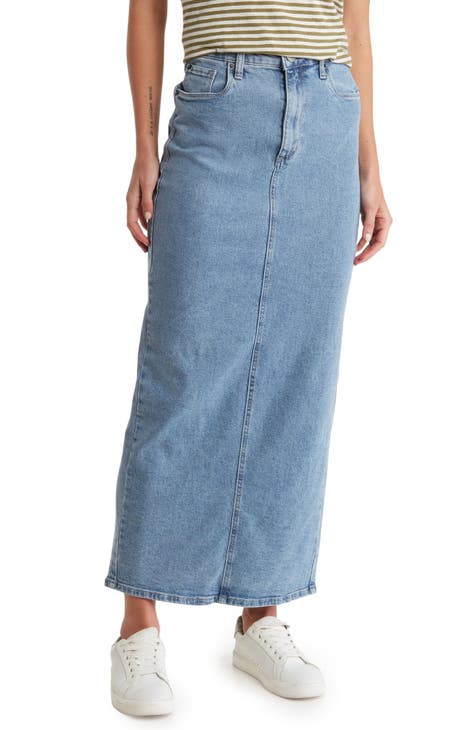 Pencil Denim Skirt