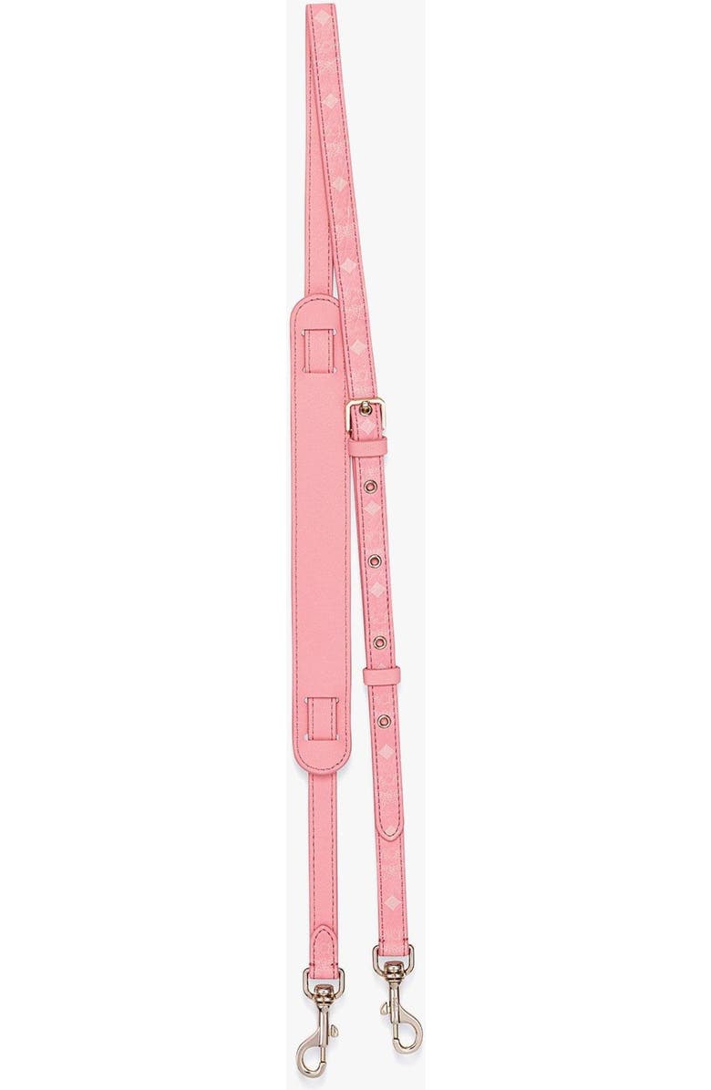 MCM Aren Buckle Strap in Visetos, Main, color, Blossom Pink Visetos