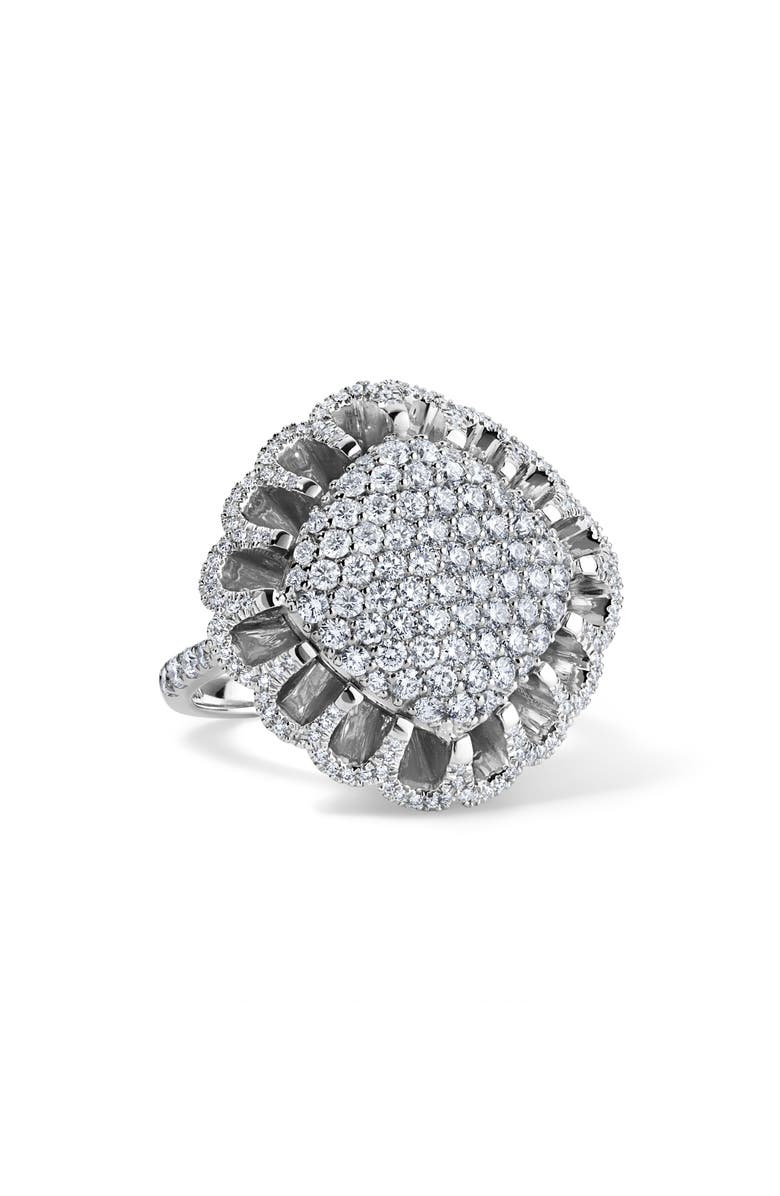 Mindi Mond Floating All Diamond Ring, Main, color, 18K White Gold
