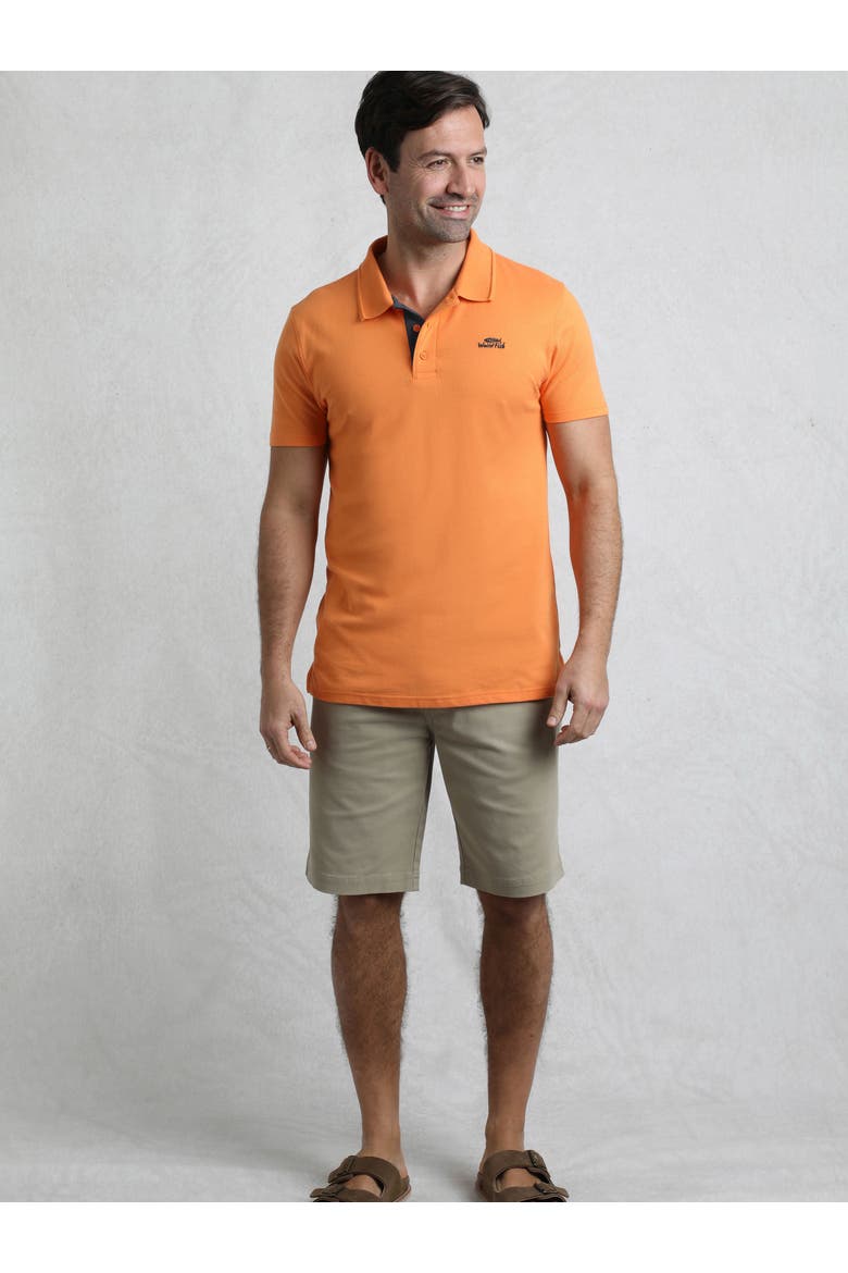 Miles Pique Polo, Alternate, color, Pumpkin