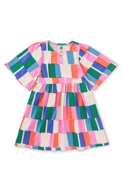 Tea Collection Kaftan Dress In Copacabana Tile