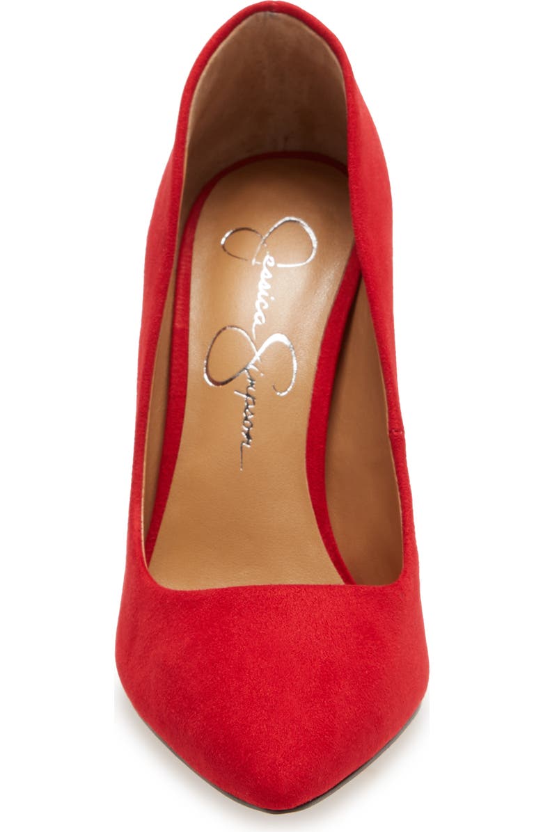 Jessica Simpson Pistelle Pump, Alternate, color, Wicked Red Faux Leather
