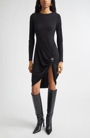 Coperni Suspended Long Sleeve Jersey Dress