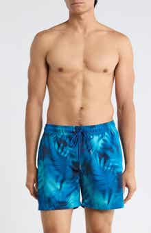 Robert Graham Tie Dye Palm Print Swim Shorts