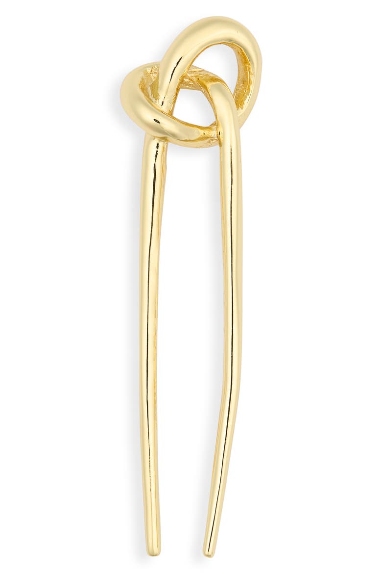 Lenora Chignon Knot Hair Pin, Main, color, GOLD
