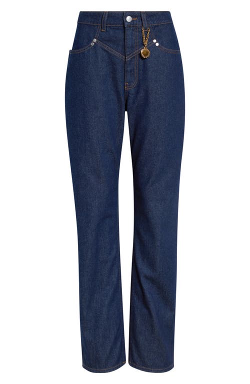Stella Mccartney High Waist Slim Leg Jeans In Blue
