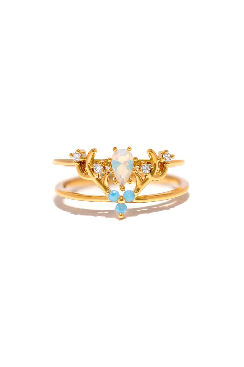 Harry Potter Patronus Ring, Main, color, GOLD