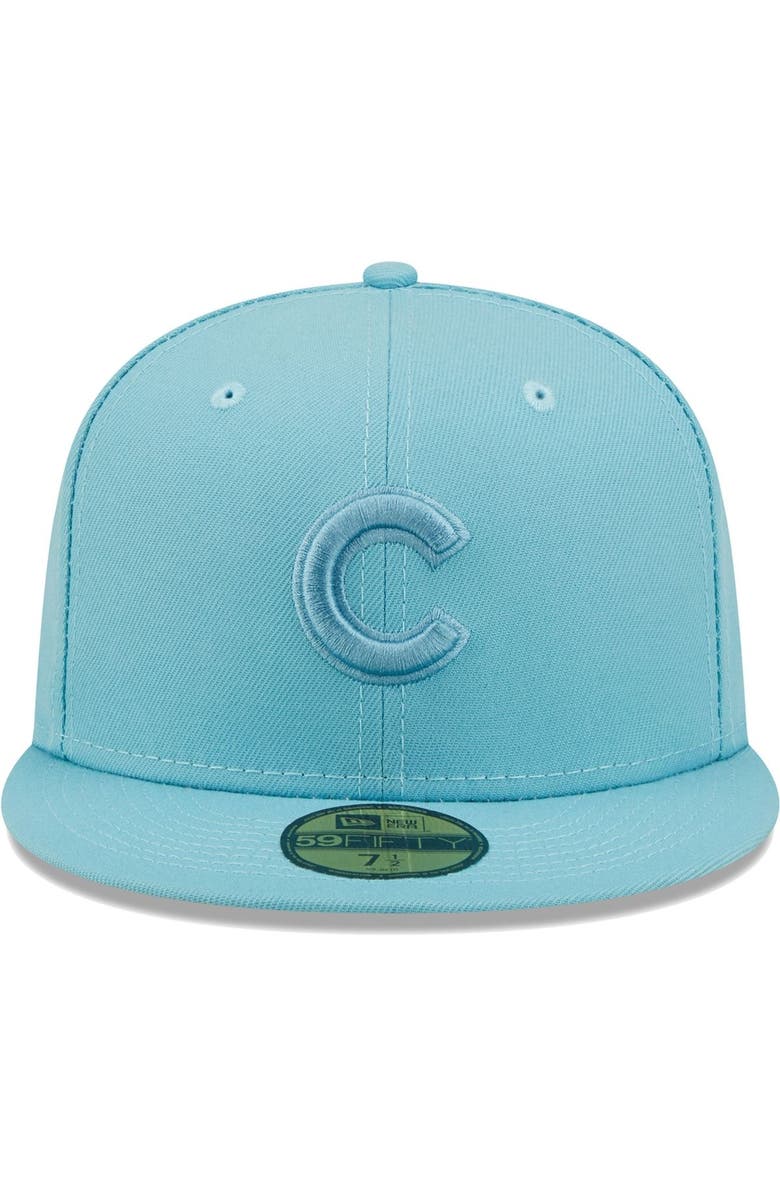 New Era Men's New Era Light Blue Chicago Cubs Color Pack 59FIFTY Fitted Hat, Alternate, color,