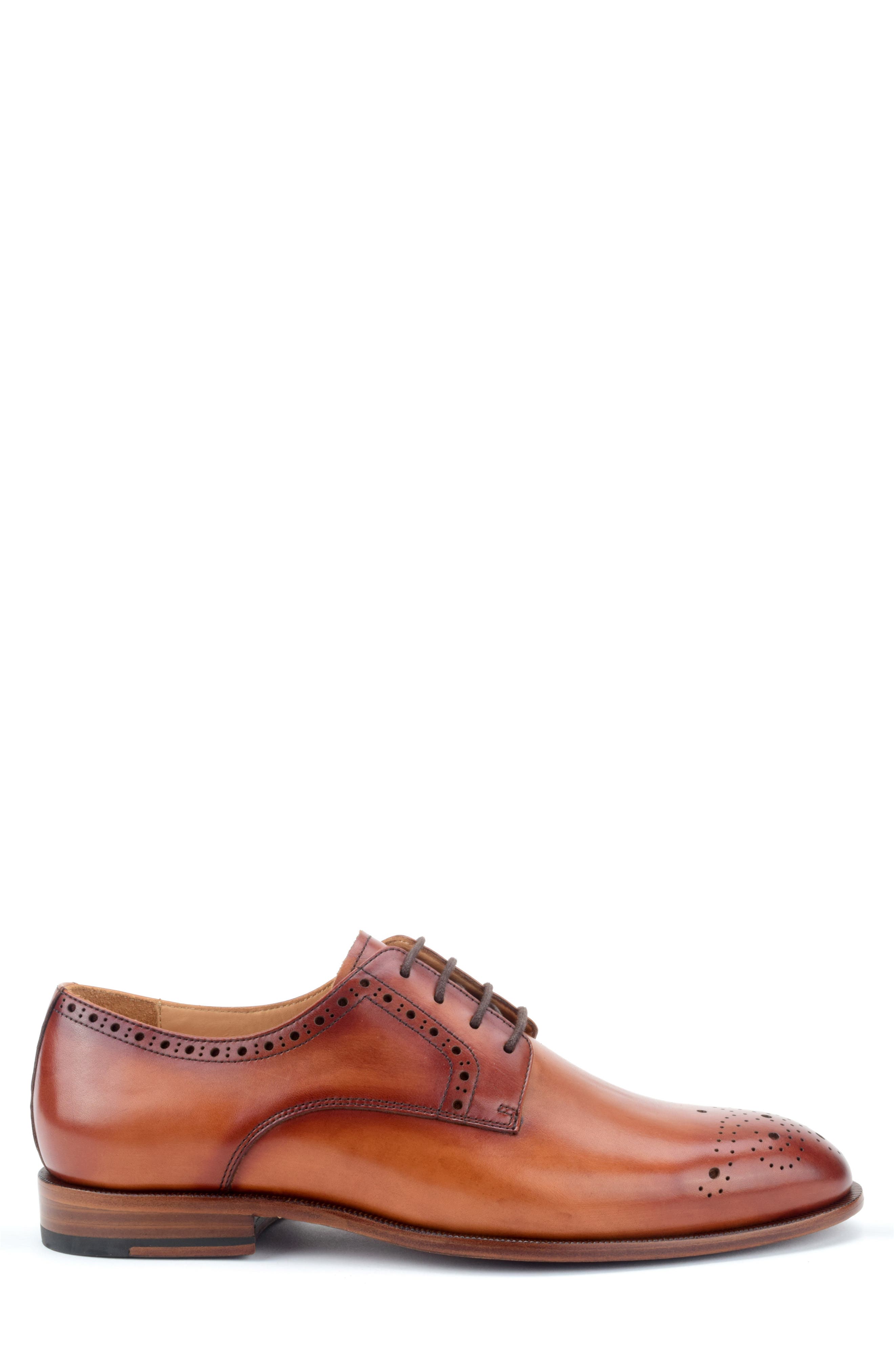 Warfield & Grand Cassette Medallion Toe Derby, Alternate, color, Tan