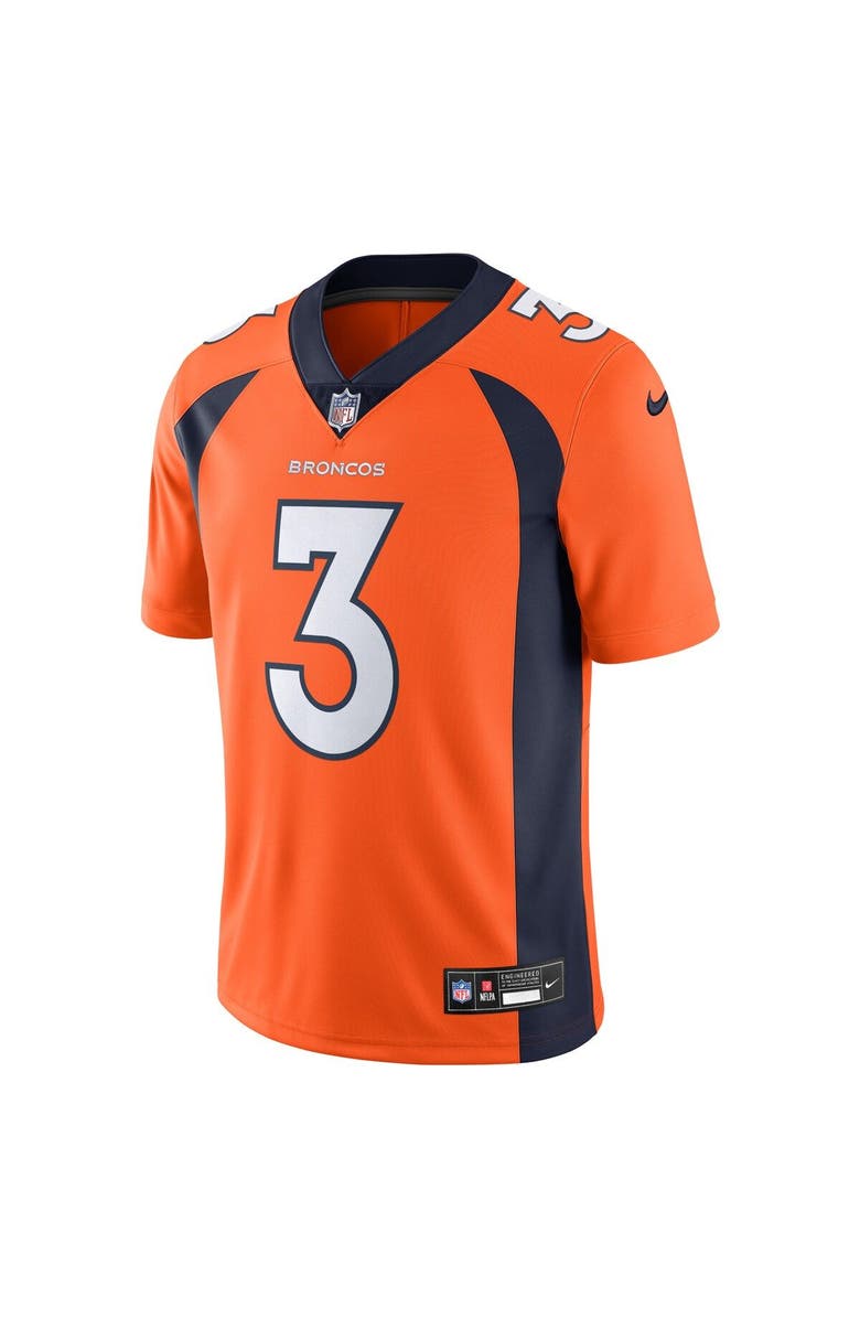Nike Men's Nike Russell Wilson Orange Denver Broncos  Vapor Untouchable Limited Jersey, Alternate, color, 